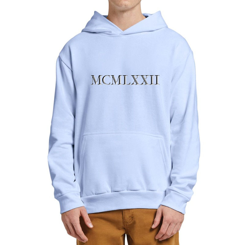 Roman Numeral 1972 Urban Pullover Hoodie by waktudzuhur | Artistshot