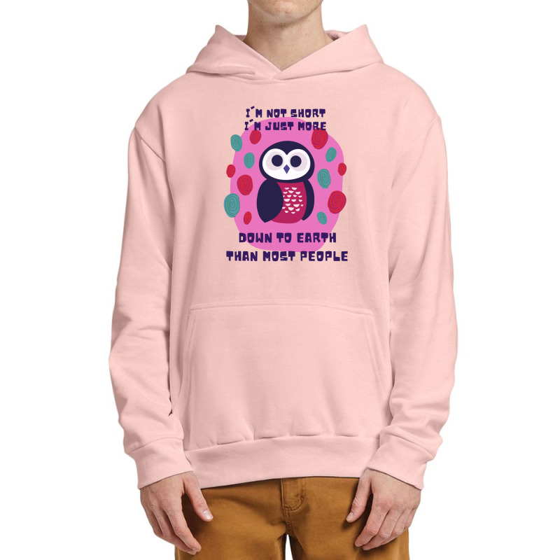 Funny Owl Pun Not Short Urban Pullover Hoodie | Artistshot