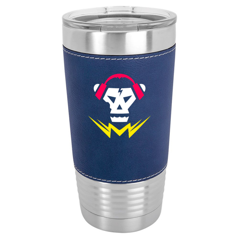 Bubstep Music Skull Leatherette Tumbler | Artistshot