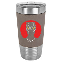 Black Panther Logo Tee Leatherette Tumbler | Artistshot