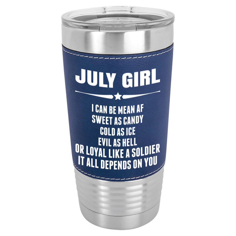 Super July Girl Leatherette Tumbler | Artistshot