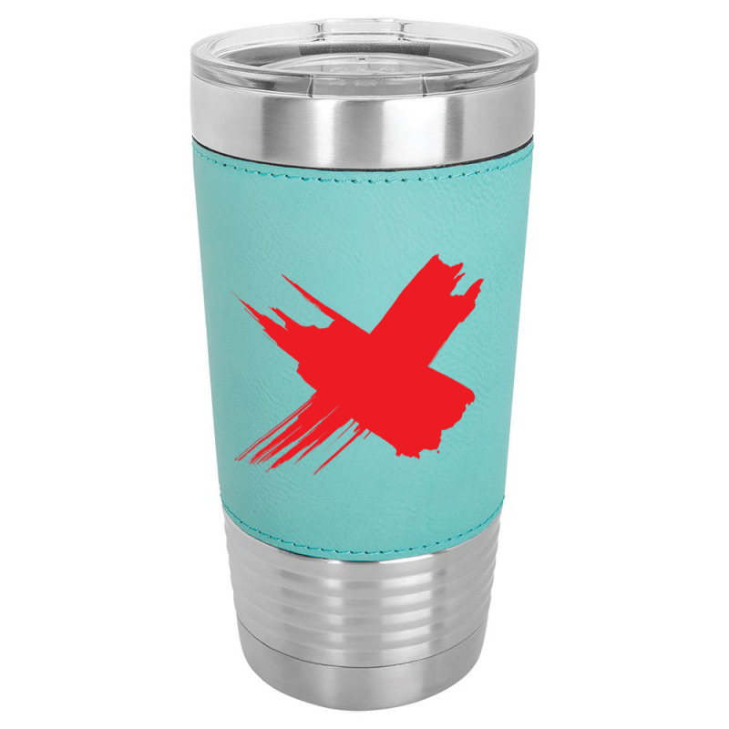 Red X Leatherette Tumbler | Artistshot