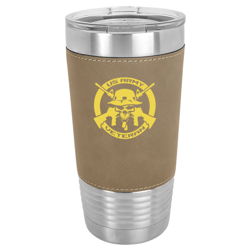 Army Veteran Skull Military Leatherette Tumbler | Artistshot