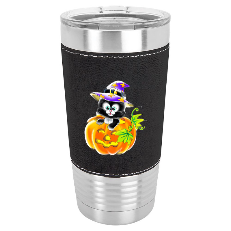 Halloween Cartoon Leatherette Tumbler | Artistshot