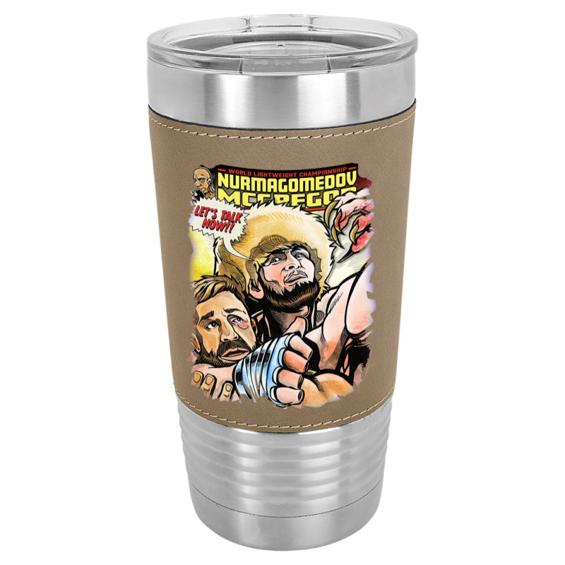 Khabib Lets Talk Now Leatherette Tumbler | Artistshot