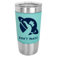 Space Dont Panic Leatherette Tumbler | Artistshot