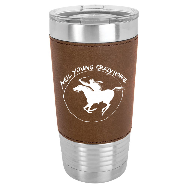 Neil Young Crazy Horse Leatherette Tumbler by BLACKHEART | Artistshot