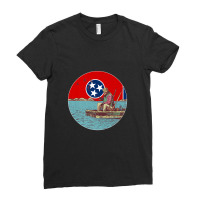 Fishing In Tennessee   Tennessee Fishing Premium Ladies Fitted T-shirt | Artistshot