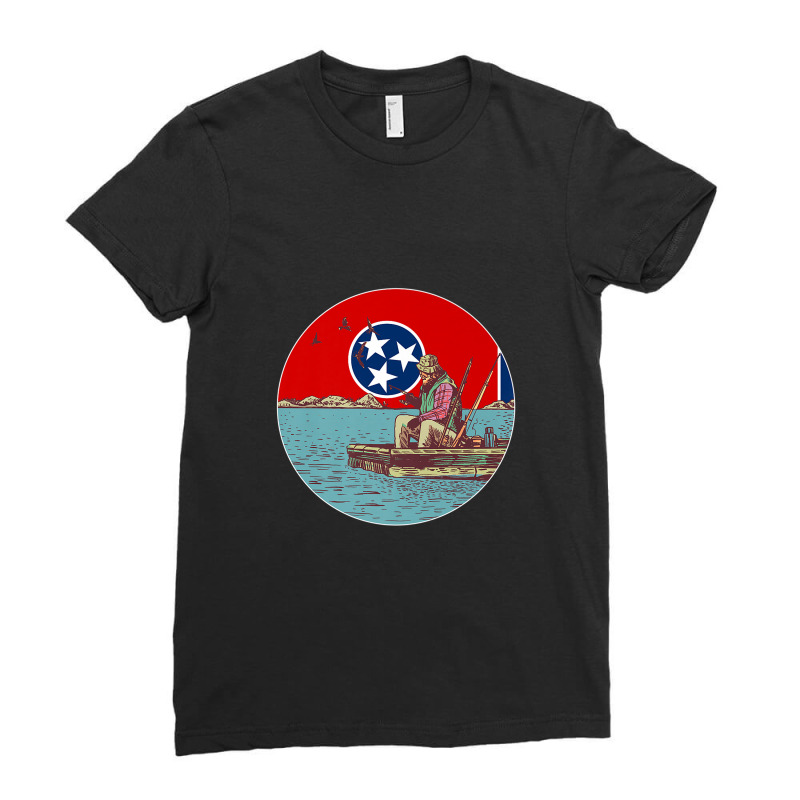 Fishing In Tennessee   Tennessee Fishing Premium Ladies Fitted T-Shirt by LemonJack | Artistshot