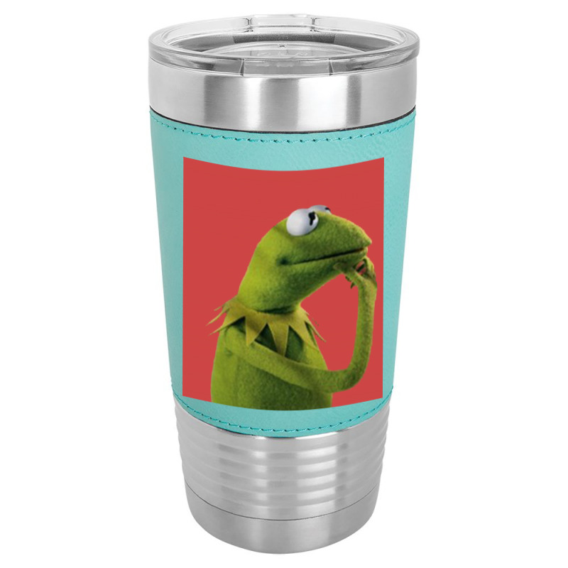 Pondering Kermit Leatherette Tumbler | Artistshot