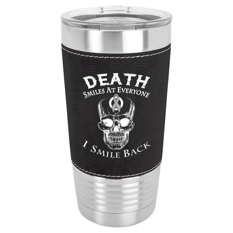 Diabetes Death Smiles At Everyone I Smile Back Leatherette Tumbler by hoainv | Artistshot