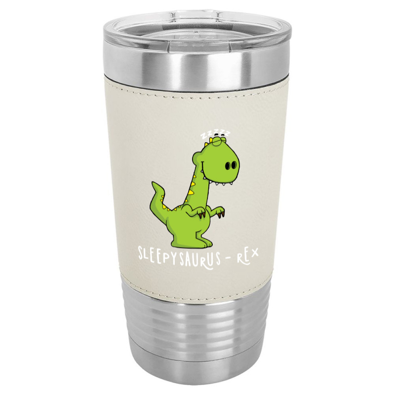 Sleepy Saurus   Rex Leatherette Tumbler | Artistshot