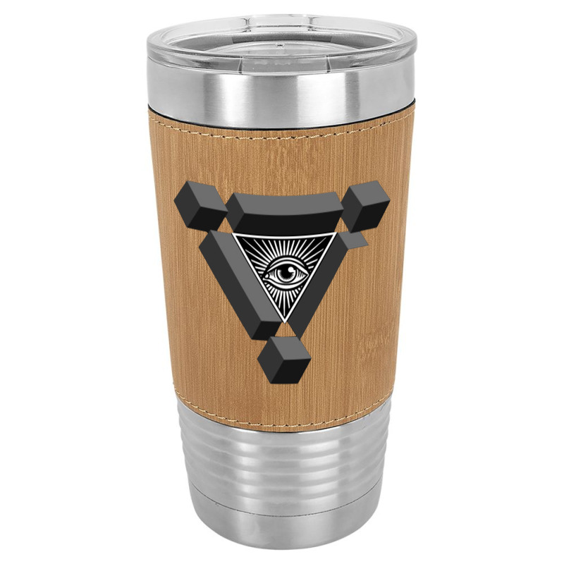 3d Freemasonry Illuminati Eye Of Providence Leatherette Tumbler | Artistshot