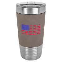 Fishing American Flag Leatherette Tumbler | Artistshot