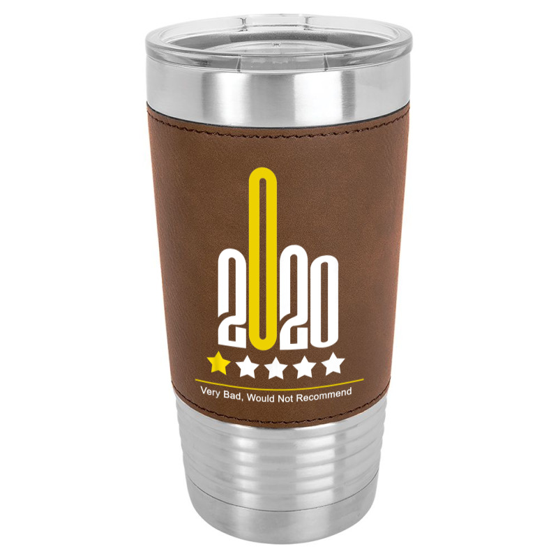 Funny Review 2020 - 1 Star Rating - Very Bad Would Not Recommend Leatherette Tumbler | Artistshot