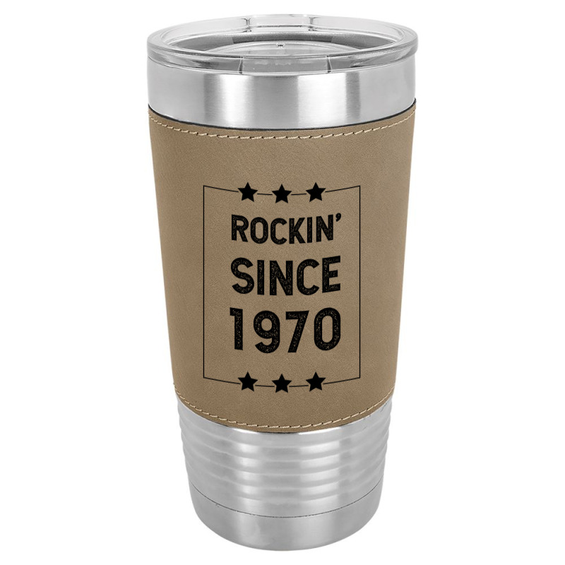 Gift For 50 Year Old: Classic Rock 1970 50th Birthday Leatherette Tumbler | Artistshot