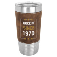 Gift For 50 Year Old: Classic Rock 1970 50th Birthday Leatherette Tumbler | Artistshot