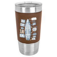 Funny Anatomy Of A Surfboard Leatherette Tumbler | Artistshot