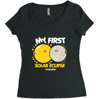 My First Solar Eclipse Women's Triblend Scoop T-shirt | Artistshot