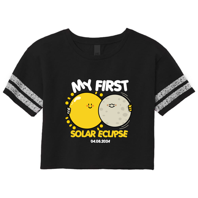 My First Solar Eclipse Scorecard Crop Tee by NQArtist | Artistshot