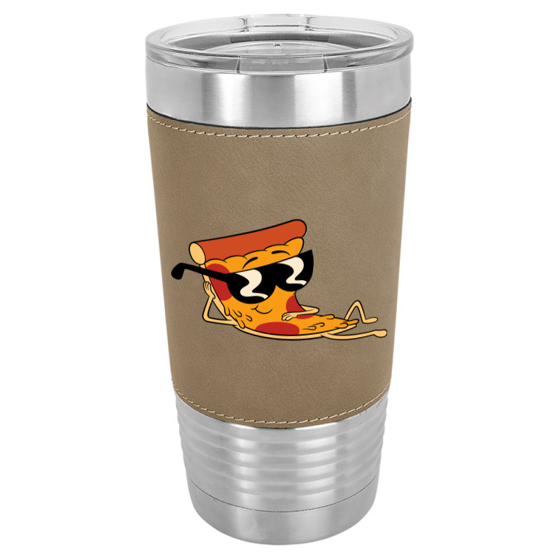 Pizza Steve Cool Cartoon Leatherette Tumbler | Artistshot