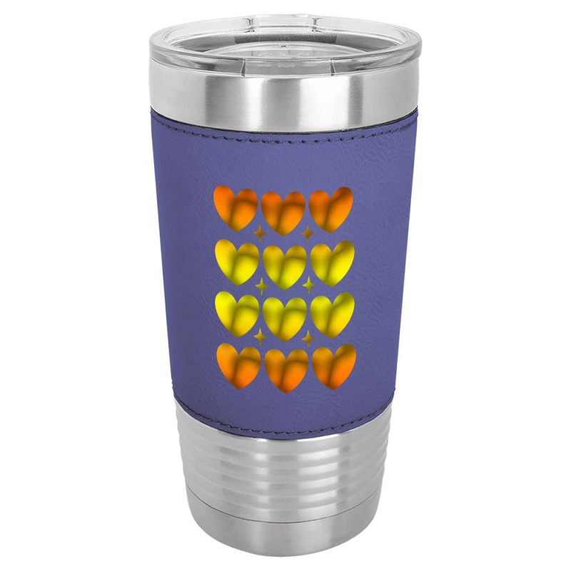 Hearts Leatherette Tumbler by FlyingBird | Artistshot