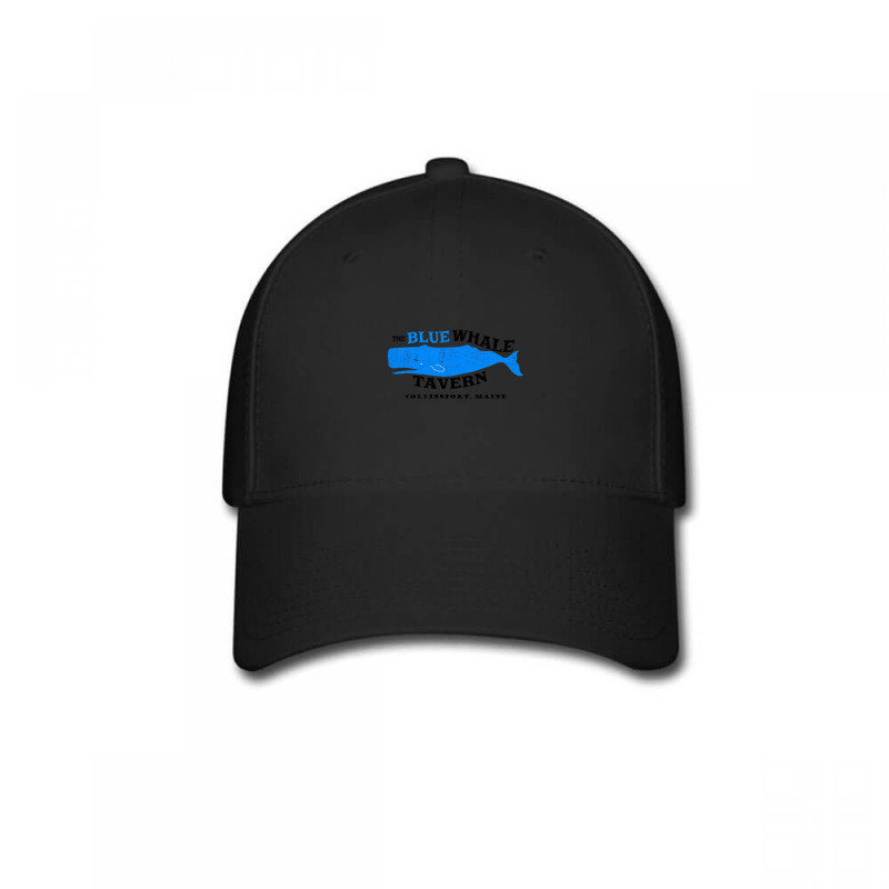 Blue Whale Tavern Distressed Baseball Cap by poppyallen | Artistshot