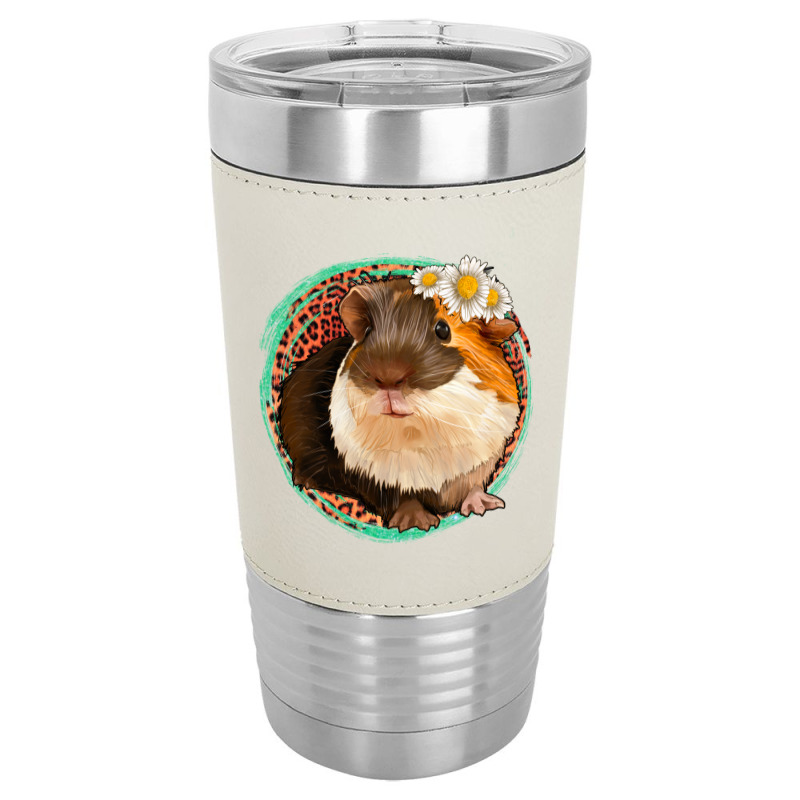 Floral Leopard Guinea Pigs Leatherette Tumbler | Artistshot