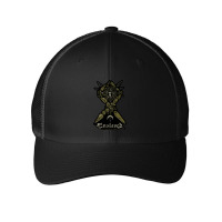 Graphic Picture  Temples Vintage Music Mesh Cap | Artistshot