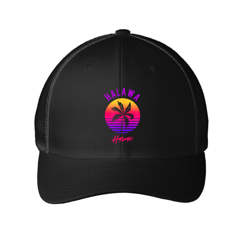 Halawa, Hawaii  Cool Retro Sunset Of Halawa, Hi T Shirt Mesh cap by spizerrleppleq | Artistshot