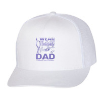 Womens I Wear Periwinkle For My Dad Esophageal Cancer Awareness Trucker Cap | Artistshot