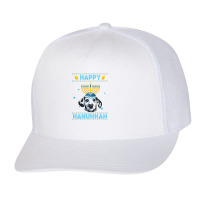 Dalmatian Dog Mens Happy Hanukkah Dalmatian Hanukkah Ugly Sweater Chri Trucker Cap | Artistshot