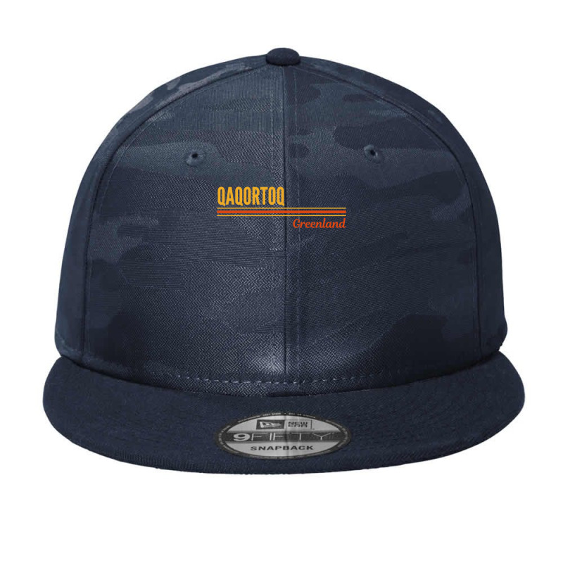 Qaqortoq Greenland Camo Snapback | Artistshot