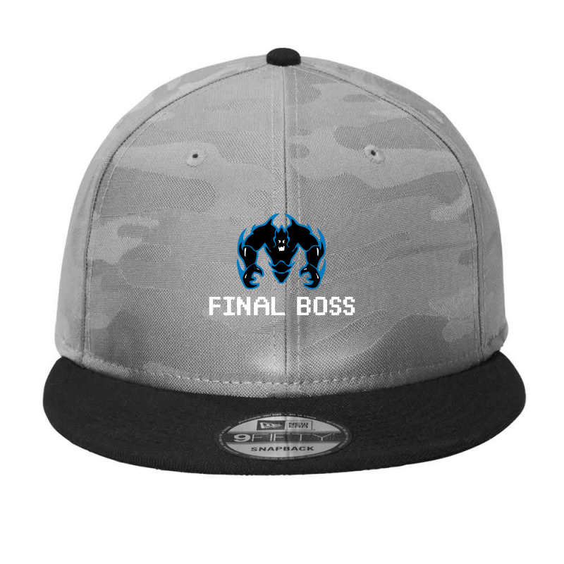 Final Boss Team Camo Snapback by kolatian | Artistshot