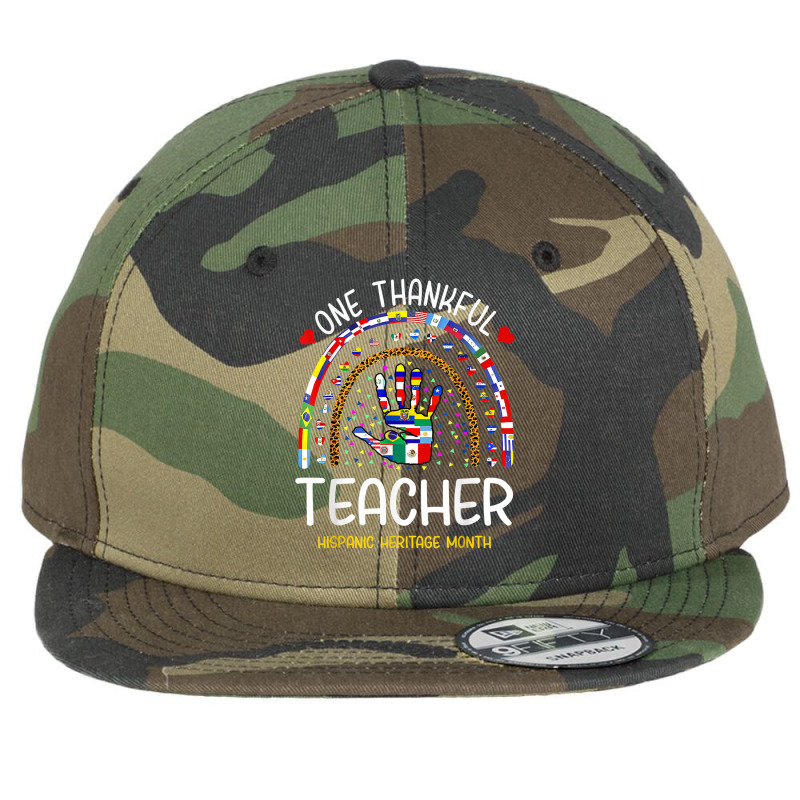 One Thankful Teacher Hispanic Heritage Month Countries T Shirt Flat Bill Snapback Cap by Hana237 | Artistshot