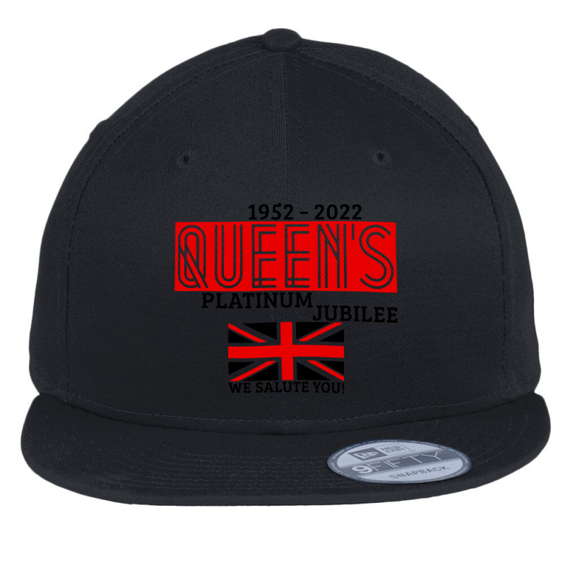 We Salute You Elizabeth Ii Flat Bill Snapback Cap by Admiral Art | Artistshot