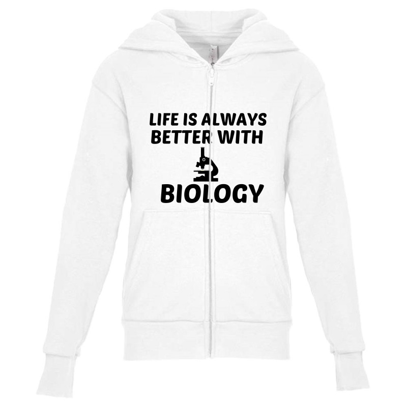 Biology Life Is Better Youth Zipper Hoodie | Artistshot