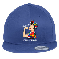 National Hispanic Heritage Month Woman Latin Culture Flags T Shirt Flat Bill Snapback Cap | Artistshot