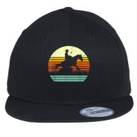 Western Cowboy Reining Horse Sliding Stop Retro Sun Style T Shirt Flat Bill Snapback Cap | Artistshot