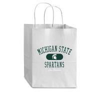 Michigan State Spartans Varsity Black Officially Licensed Pullover Hoo Cub Paper Bag - 8 X 4 1/2 X 10 1/4 | Artistshot