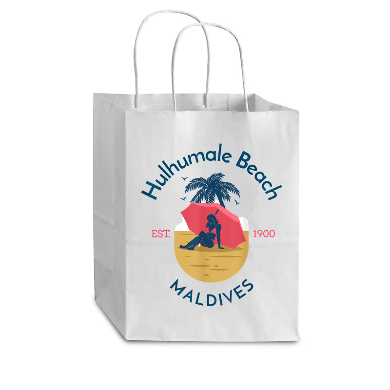 Hulhumale Beach Maldives T Shirt Cub Paper Bag - 8 X 4 1/2 X 10 1/4 | Artistshot