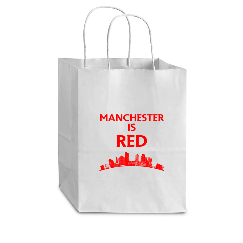 Manchester Is Red United Cub Paper Bag - 8 X 4 1/2 X 10 1/4 | Artistshot