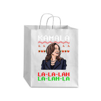 Santa Kamala Ugly Christmas Sweater Meme Kamalalala Debie Paper Bag - 10 X 5 X 13 | Artistshot