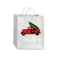 Merry Christmas Truck Red With Tree Xmas Pajama Funny Gifts Tank Top Debie Paper Bag - 10 X 5 X 13 | Artistshot