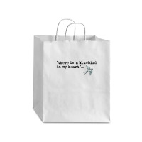 Bluebird Quote Debie Paper Bag - 10 X 5 X 13 | Artistshot