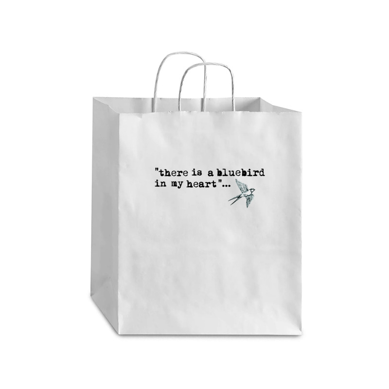 Bluebird Quote Debie Paper Bag - 10 X 5 X 13 | Artistshot