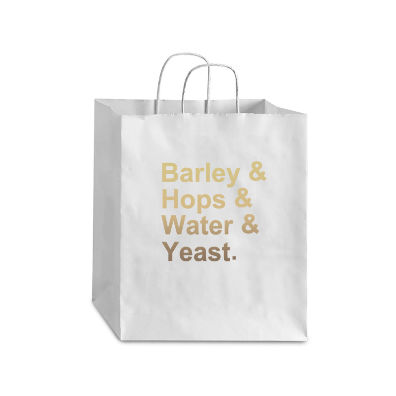 Barley Hops Water Yeast Debie Paper Bag - 10 X 5 X 13 | Artistshot