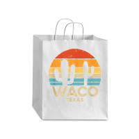 Retro Sunset Waco Texas T Shirt Debie Paper Bag - 10 X 5 X 13 | Artistshot