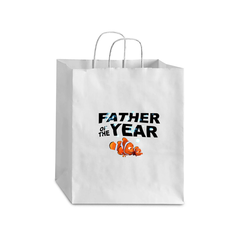 Cartoon Finding-nemo Father Of The Year Debie Paper Bag - 10 X 5 X 13 | Artistshot