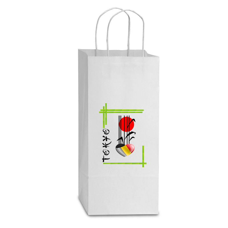 Belgium, Tokyo, Sports Double Wine Paper Bag - 6 1/2 X 3 1/2 X 12 3/8 | Artistshot